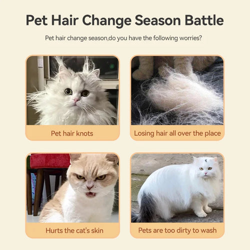 3-in-1 Stoomborstel voor Honden & Katten