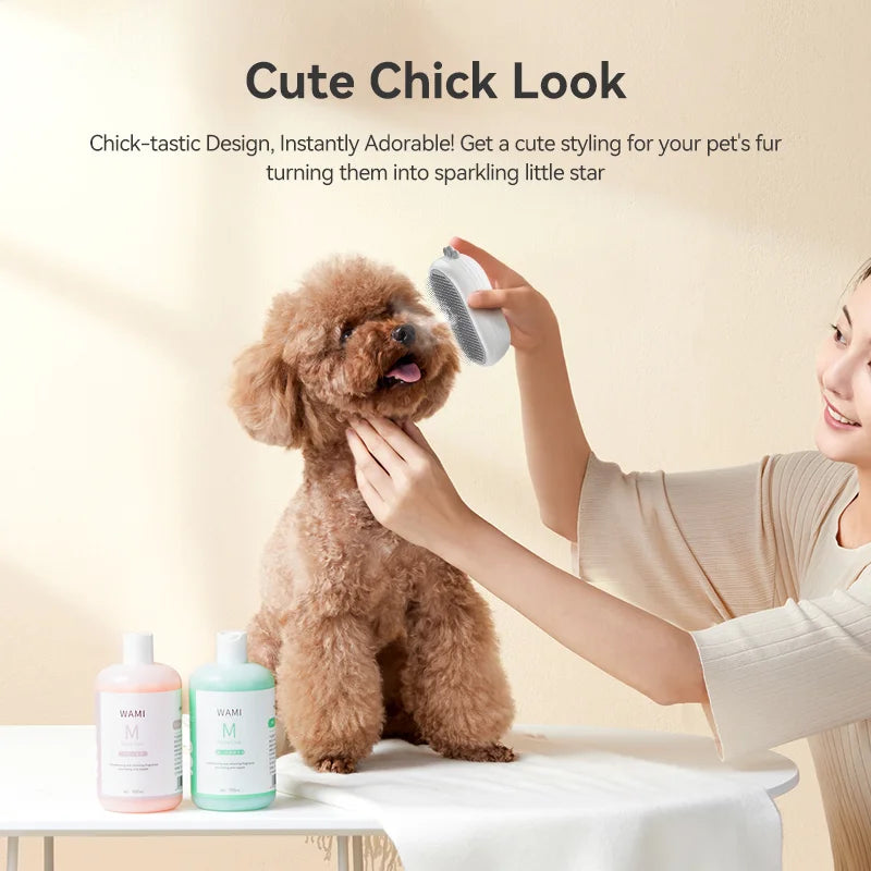 3-in-1 Stoomborstel voor Honden & Katten