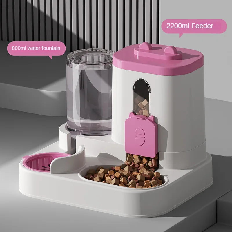 Premium 2-in-1 Automatische Voerbak en Waterdispenser voor Honden & Katten